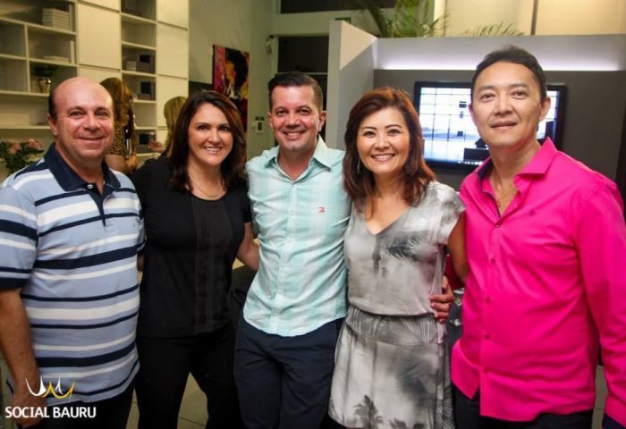 Valerio Neto, Márcia Valério, Marcio Bompean, Katia Hashimoto e Roberto Hashimoto.