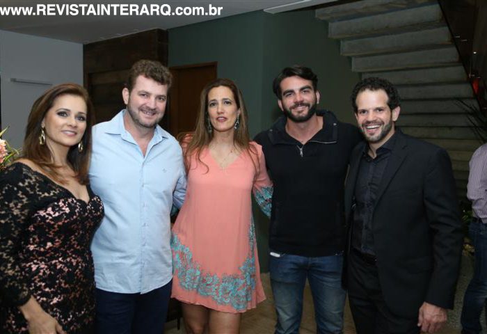 Mônica Pinto, Agnaldo Vighini, Isabel Veiga, Gabriel Vighini e Arnaldo Pinho