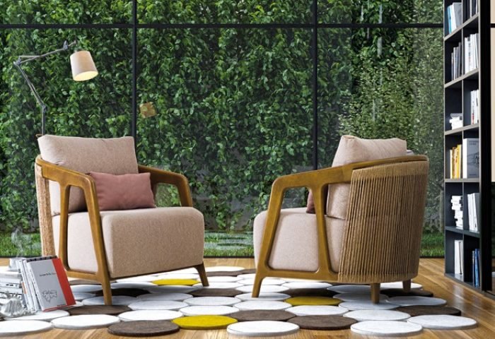 Poltrona Serena, assinada pelo designer Bruno Faucz
para a Móveis James