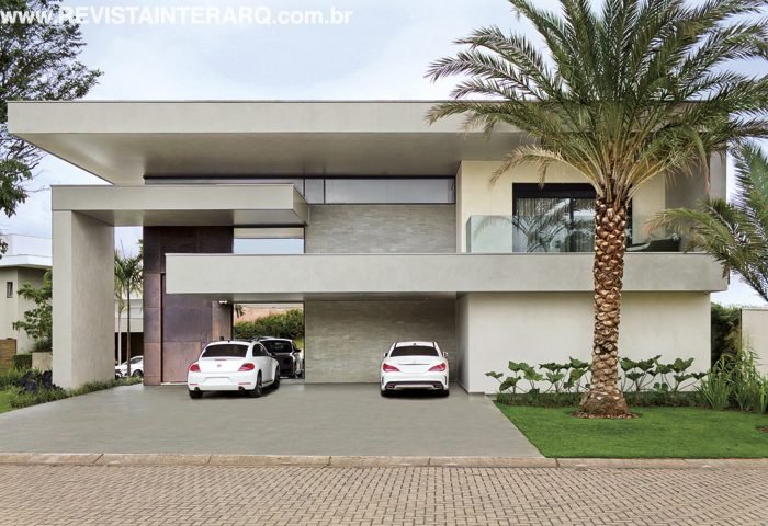 Social amplo e integrado torna esta residência prática e dinâmica, com uma arquitetura moderna que reflete a personalidade do morador - Revista InterArq | Arquitetura, Decoração, Design, Paisagismo e Lifestyle