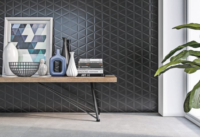 A Biancogrês ganhou o prêmio Cerâmica/Porcelanato Parede do Best In Show com o Porcelanato Matelassê Black, que utiliza a técnica da impressão digital para o acabamento em relevo tridimensiona
