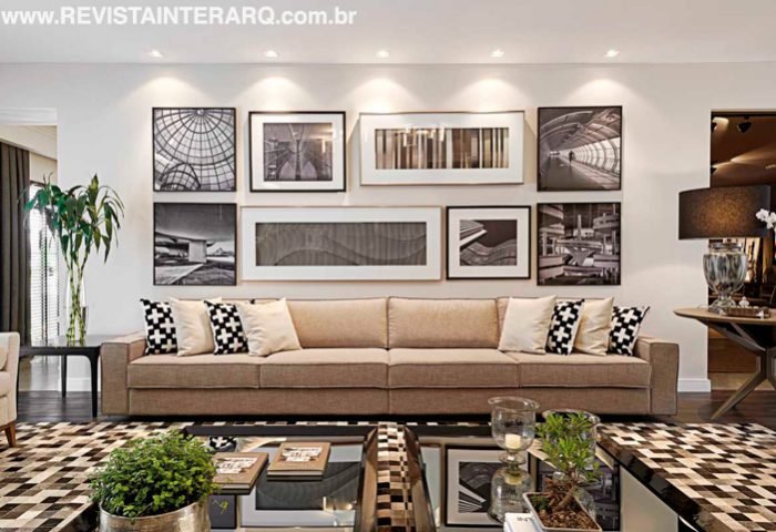 A Mostra de decoração traz um living urbano, em tons de cinza - Revista InterArq | Arquitetura, Decoração, Design, Paisagismo e Lifestyle