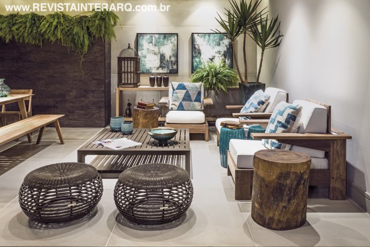 Ambientes elegantes transformaram o showroom da loja em uma incrível mostra com diferentes propostas para áreas de lazer - Revista InterArq | Arquitetura, Decoração, Design, Paisagismo e Lifestyle