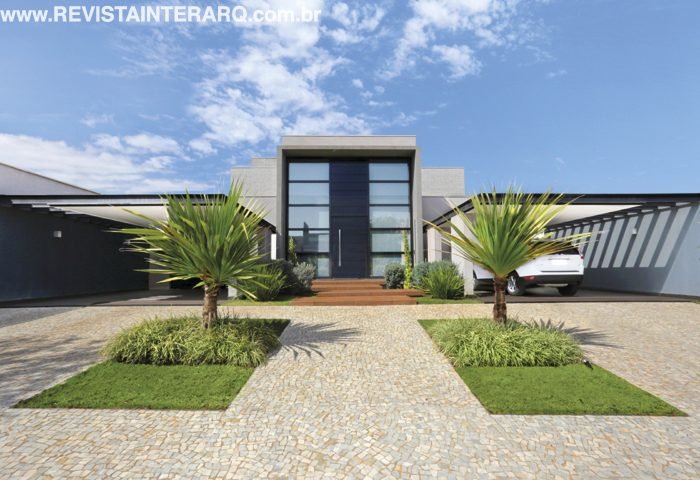 A profissional assina este projeto contemporâneo com linhas e volumes - Revista InterArq | Arquitetura, Decoração, Design, Paisagismo e Lifestyle