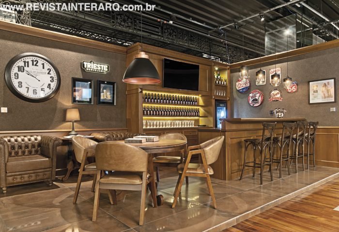O home pub é um ambiente perfeito para receber os amigos - Revista InterArq | Arquitetura, Decoração, Design, Paisagismo e Lifestyle