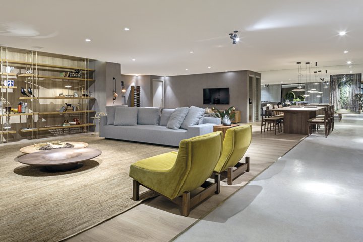 O Studio Walléria Teixeira assinou o  “Gran Living  Brasal” com muitas peças de design na sua 20ª participação do na CasaCor Brasília - Revista InterArq | Arquitetura, Decoração, Design, Paisagismo e Lifestyle