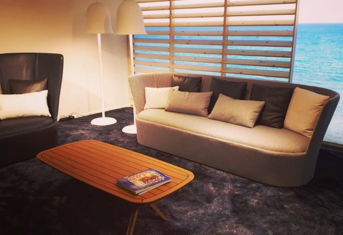 Natuzzi – Neste ano, a marca fez parceria com o designer Marcel Wanders, o qual assina uma série de peças da nova coleção. Na foto, uma das peças da linha Oceanógrafo de Wanders. Onde: Rho Fiera, Hall 16 Stand E41 F46.