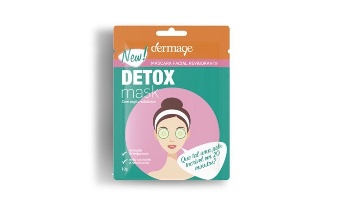 A Máscara Facial Revigorante Detox Mask, da Dermage, possui ação revitalizante, que remove as impurezas, e promove um efeito calmante na pele. 