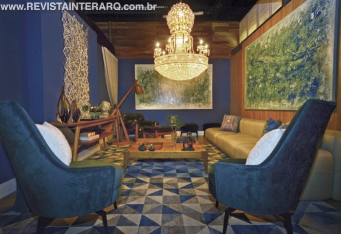 Com inspiração na natureza com suas formas harmônicas e cores vivas arquiteta transformou este living - Revista InterArq | Arquitetura, Decoração, Design, Paisagismo e Lifestyle