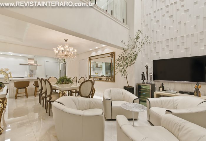 Integração e funcionalidade foram os pontos de partida para a criação desse projeto para uma família que adora receber - Revista InterArq | Arquitetura, Decoração, Design, Paisagismo e Lifestyle
