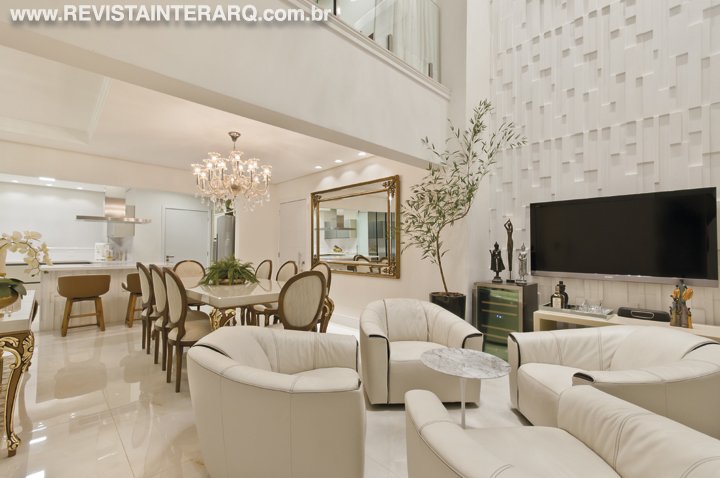 Integração e funcionalidade foram os pontos de partida para a criação desse projeto para uma família que adora receber - Revista InterArq | Arquitetura, Decoração, Design, Paisagismo e Lifestyle