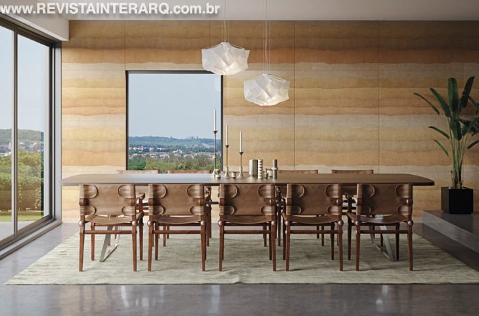 Da Castelatto, a linha Rammed é inspirada nos muros de taipa de pilão. As peças são produzidas em concreto arquitetônico de alto desempenho, possibilitando levar o design da cobiçada técnica milenar aos ambientes onde o uso da terra natural não seria possível;.