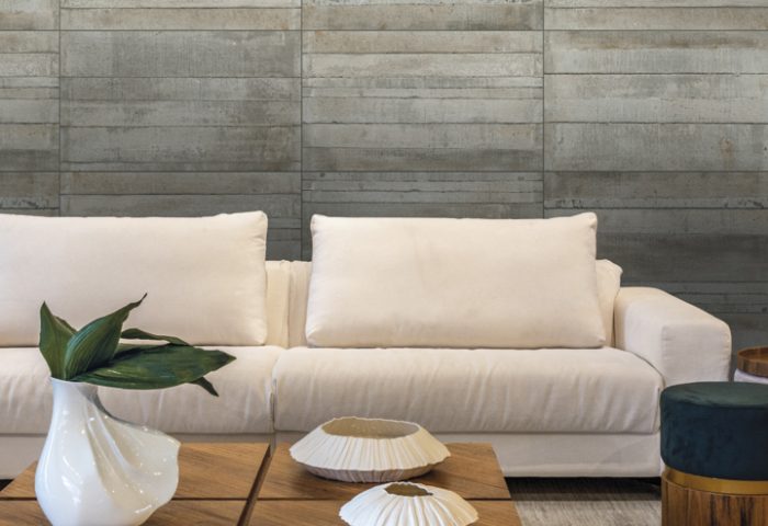 Da Villagres, o City Cement, que ganhou o prêmio Best in Show na categoria Cerâmica/Porcelanato Piso. Esse revestimento, com marcas de caixaria, é inspirado no concreto da arquitetura contemporânea.