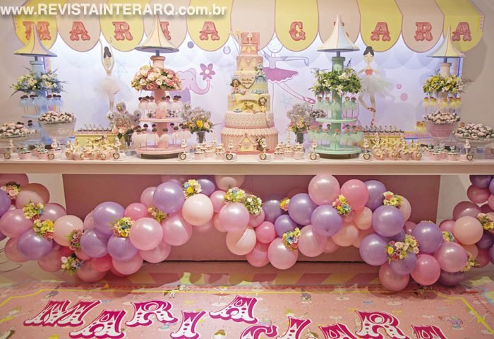 Lindas bailarinas para este aniversário com tema de circo - Revista InterArq | Arquitetura, Decoração, Design, Paisagismo e Lifestyle