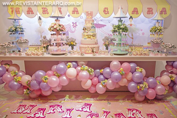Lindas bailarinas para este aniversário com tema de circo - Revista InterArq | Arquitetura, Decoração, Design, Paisagismo e Lifestyle