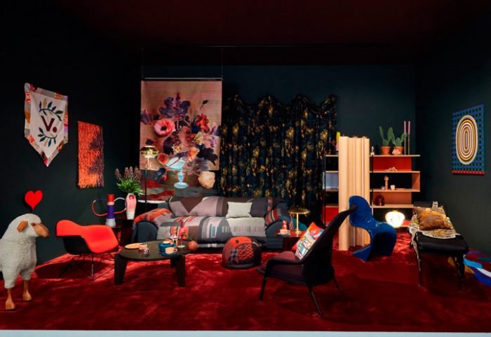 Para o Salone del Mobile de 2019, a Vitra explora quatro ambientes distintos moldados por quatro pontos de vista diferente: a postura do boêmio 