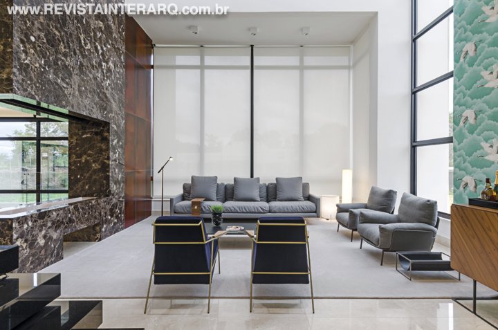 O mix de elementos distintos deu um ar elegante e atemporal a esta casa - Revista InterArq | Arquitetura, Decoração, Design, Paisagismo e Lifestyle