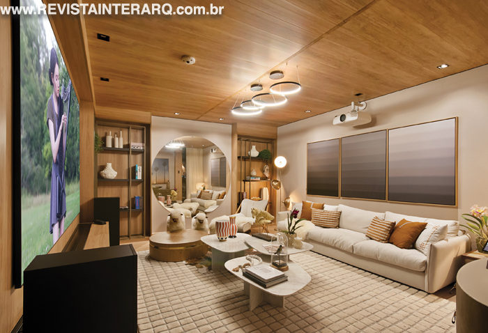 Home Cinema e Varanda da Casa de Campo - Revista InterArq | Arquitetura, Decoração, Design, Paisagismo e Lifestyle