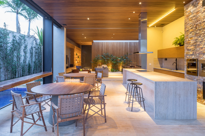 Este projeto linear possui uma composição leve e atemporal - Revista InterArq | Arquitetura, Decoração, Design, Paisagismo e Lifestyle