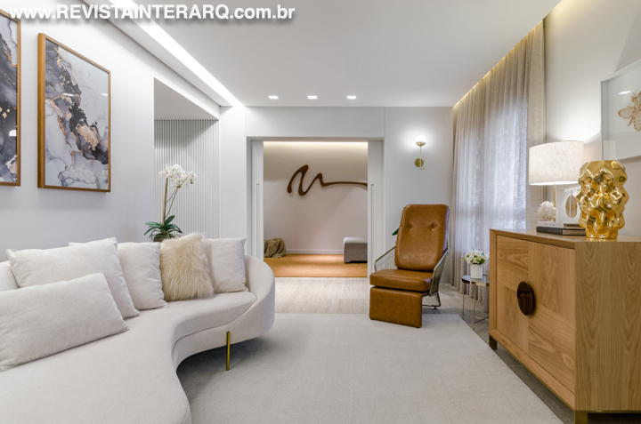 O intuito de proporcionar uma sensação acolhedore norteou a concepção deste projeto de design de interiores - Revista InterArq | Arquitetura, Decoração, Design, Paisagismo e Lifestyle