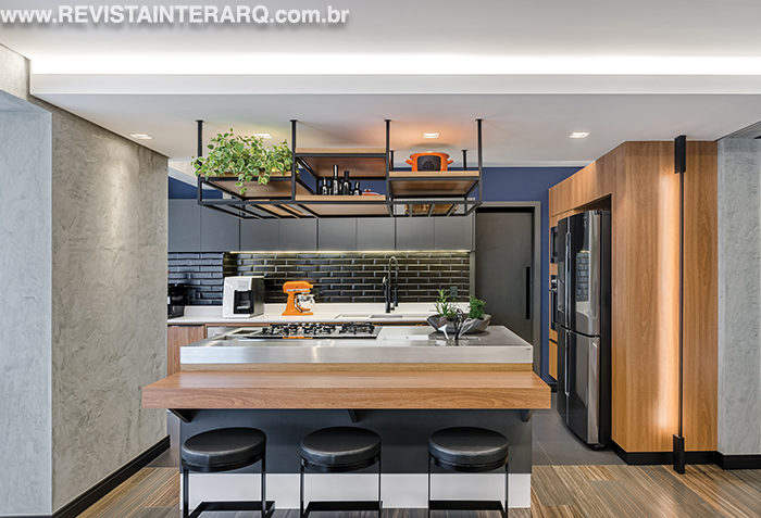Este apartamento moderno teve o aproveitamento total dos espaços - Revista InterArq | Arquitetura, Decoração, Design, Paisagismo e Lifestyle