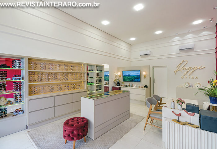 Elementos sofisticados predominam a arquitetura desta ótica - Revista InterArq | Arquitetura, Decoração, Design, Paisagismo e Lifestyle