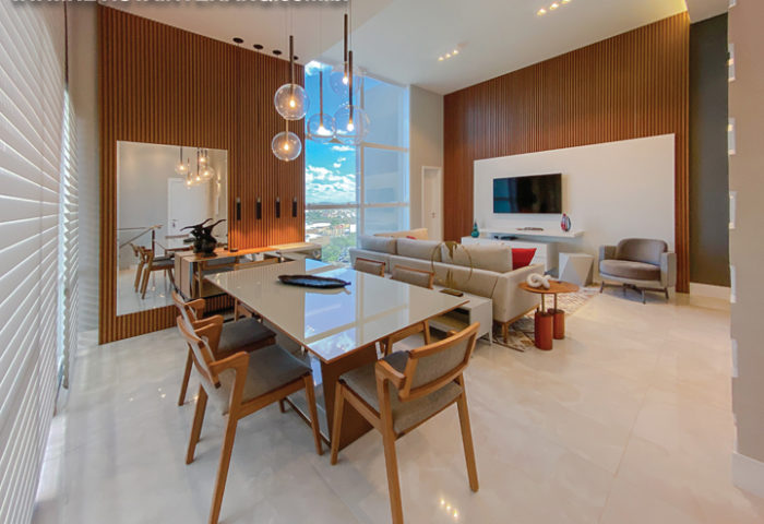 Uma cobertura aconchegante e moderna foi projetada por Ana Paula Japur - Revista InterArq | Arquitetura, Decoração, Design, Paisagismo e Lifestyle