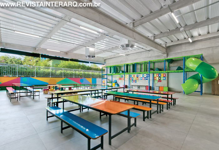 O projeto desta escola conta com soluções lúdicas e criativas - Revista InterArq | Arquitetura, Decoração, Design, Paisagismo e Lifestyle