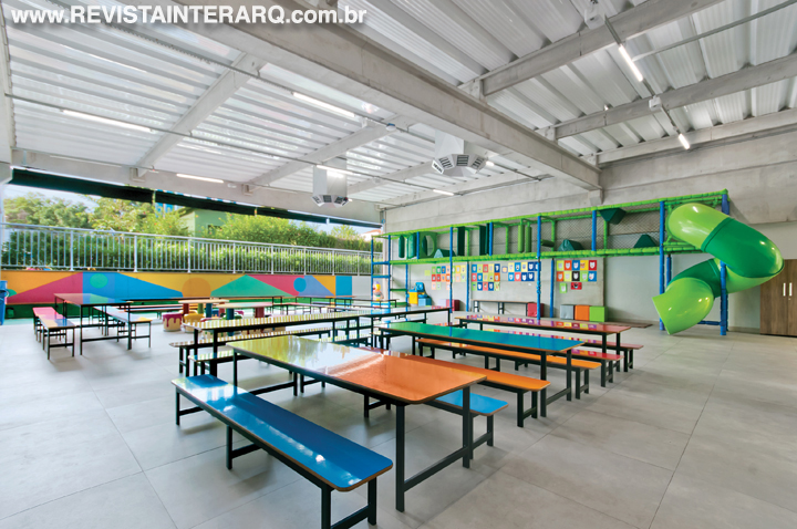 O projeto desta escola conta com soluções lúdicas e criativas - Revista InterArq | Arquitetura, Decoração, Design, Paisagismo e Lifestyle