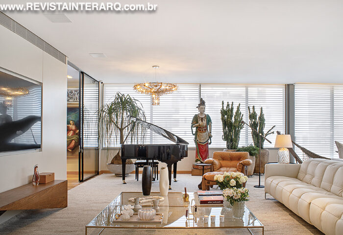 Um apartamento elaborado a partir de um conceito cosmopolita - Revista InterArq | Arquitetura, Decoração, Design, Paisagismo e Lifestyle
