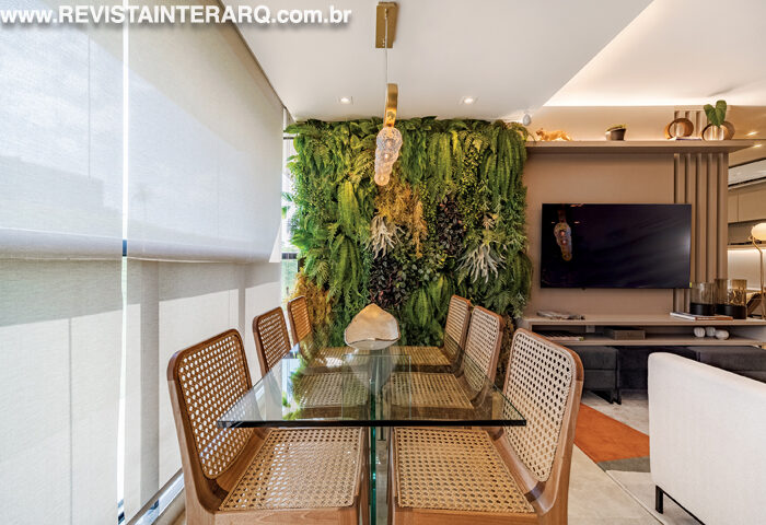 Um apartamento decorado, com uma proposta versátil - Revista InterArq | Arquitetura, Decoração, Design, Paisagismo e Lifestyle