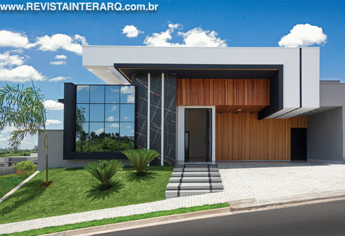 Materiais marcantes e tons sóbrios definem este projeto - Revista InterArq | Arquitetura, Decoração, Design, Paisagismo e Lifestyle