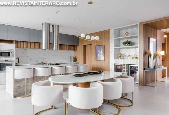 Este projeto de interiores foi elaborado com composições elegantes - Revista InterArq | Arquitetura, Decoração, Design, Paisagismo e Lifestyle
