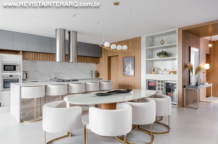 Este projeto de interiores foi elaborado com composições elegantes - Revista InterArq | Arquitetura, Decoração, Design, Paisagismo e Lifestyle