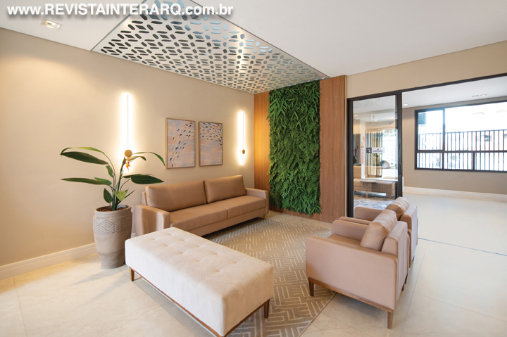 O hall deste hotel é repleto de elementos modernos e aconchegantes - Revista InterArq | Arquitetura, Decoração, Design, Paisagismo e Lifestyle