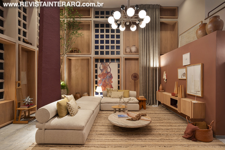 Living Entrelaços por Placas do Brasil – Manarelli Guimarães - Revista InterArq | Arquitetura, Decoração, Design, Paisagismo e Lifestyle