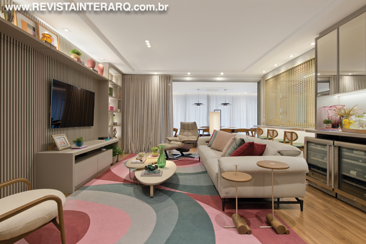 Um apartamento de decór contemporâneo, aconchegante e funcional - Revista InterArq | Arquitetura, Decoração, Design, Paisagismo e Lifestyle