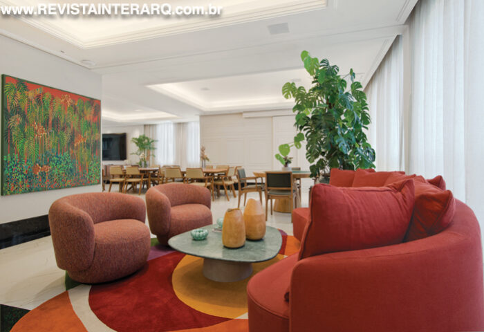 O projeto de interiores dessa cobertura é sofisticado e elegante - Revista InterArq | Arquitetura, Decoração, Design, Paisagismo e Lifestyle